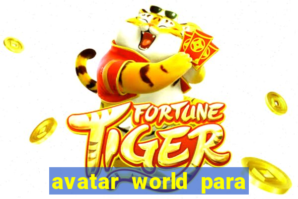 avatar world para imprimir e colorir